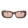 Prada Logo Arm Rectangular Sunglasses Unisex Sunglasses Tortoiseshell SPRB05-F-23A6OB
