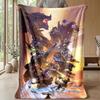 Soft Flannel Blanket Lightweight Cozy Bedroom Living Room CoverWorld of Warcraft