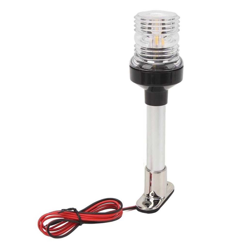 8 Inch Boat Stern Light IP66 Waterproof Over 2NM Visibility Stainless Steel Base Round Boat Anchor Light for Fishing