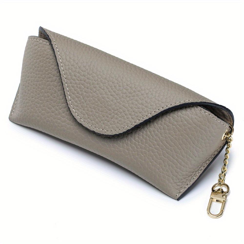 Genuine Leather Reading Glasses Bag Case for Man Women Cowhide Sunglasses Storage Holder Pouch Eyeglasses Box Eyewear Protector