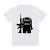 Retro Domo Kun AK47 Zabawny T-shirt Damski Casualowy T-shirt Krótki Rękaw Oversizowy T-shirt Street Wear