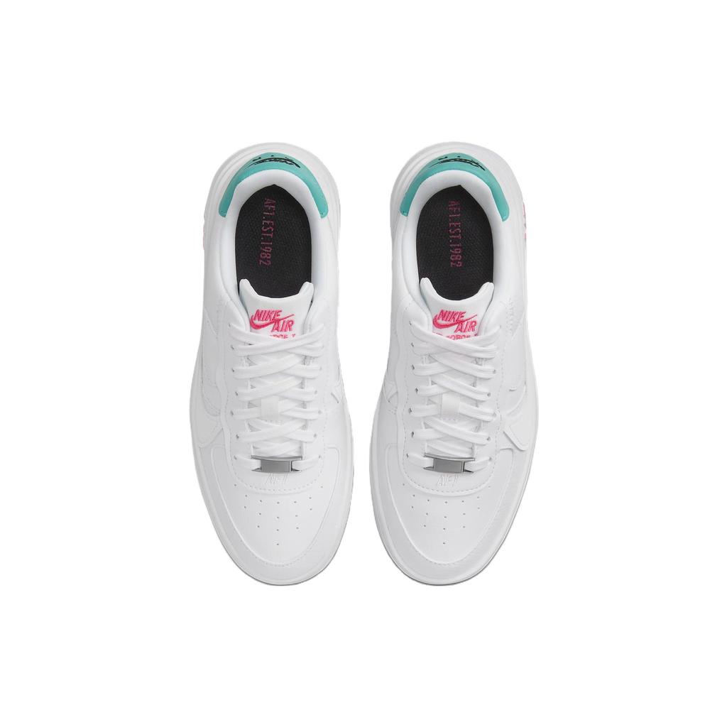 Nike Air Force 1 PLT.AF.ORM White Jade Pink Women Sneakers Pink-Blast Clear-Jade FN7180-100