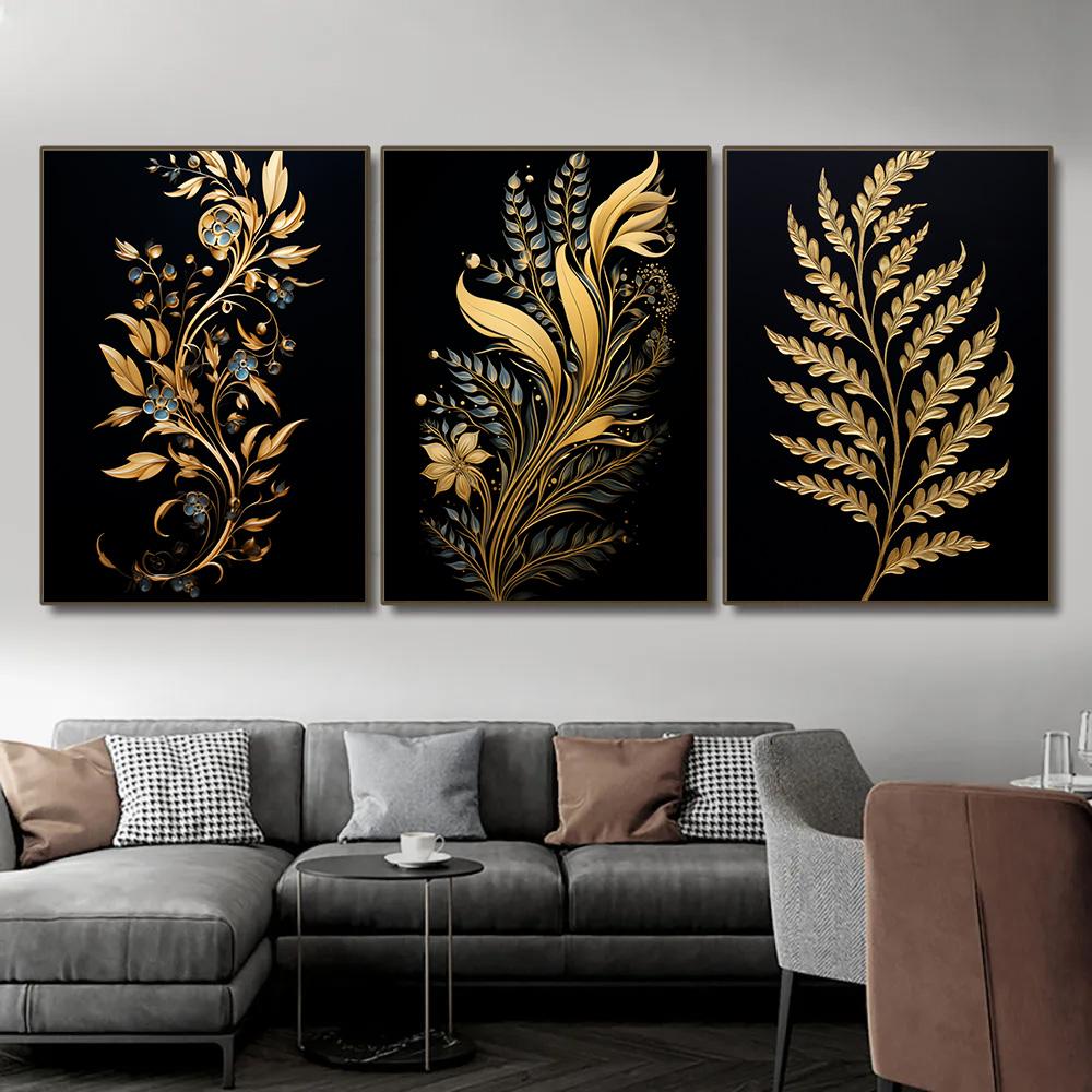 1pcs Canvas Painting Dark Golden Flower Wheat Canvas Painting Decorative Paintings Wall Decor Art Mural Wall Decoration for Home No Frame