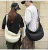 Korean Style Dumpling Bag: Unisex Large Capacity Crossbody for Students and Couples