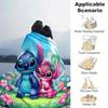 1pc Stitch Printing Blanket - Soft, All-Season Throw for Living Room, Bedroom,Travel