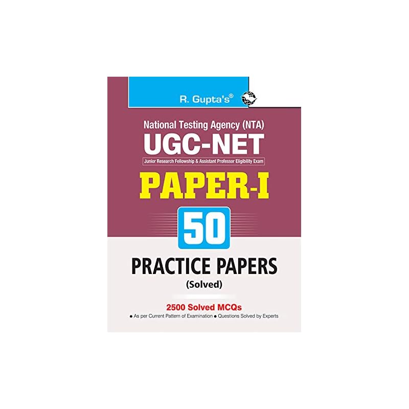 NTAUGCNET/JRF: (PaperI) 50 Practice Papers (Solved)