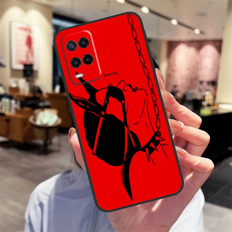 

Красный Эстетический Арт-кейс с Рисунками для Oppo A94 A54 A40 A60 A80 A98 A78 A18 A38 A58 A16 A76 A96 A17 A77 A74 A57S A15 Чехол OPPO A16