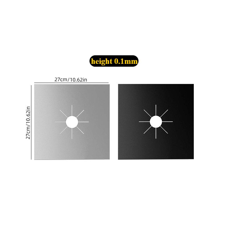 4/8PCS Stove Oil-proof Mat Gas Stove Mat Oil-proof Mat Reuse High Temperature Resistant WashableTo Wash Cuttable Stove Protecti