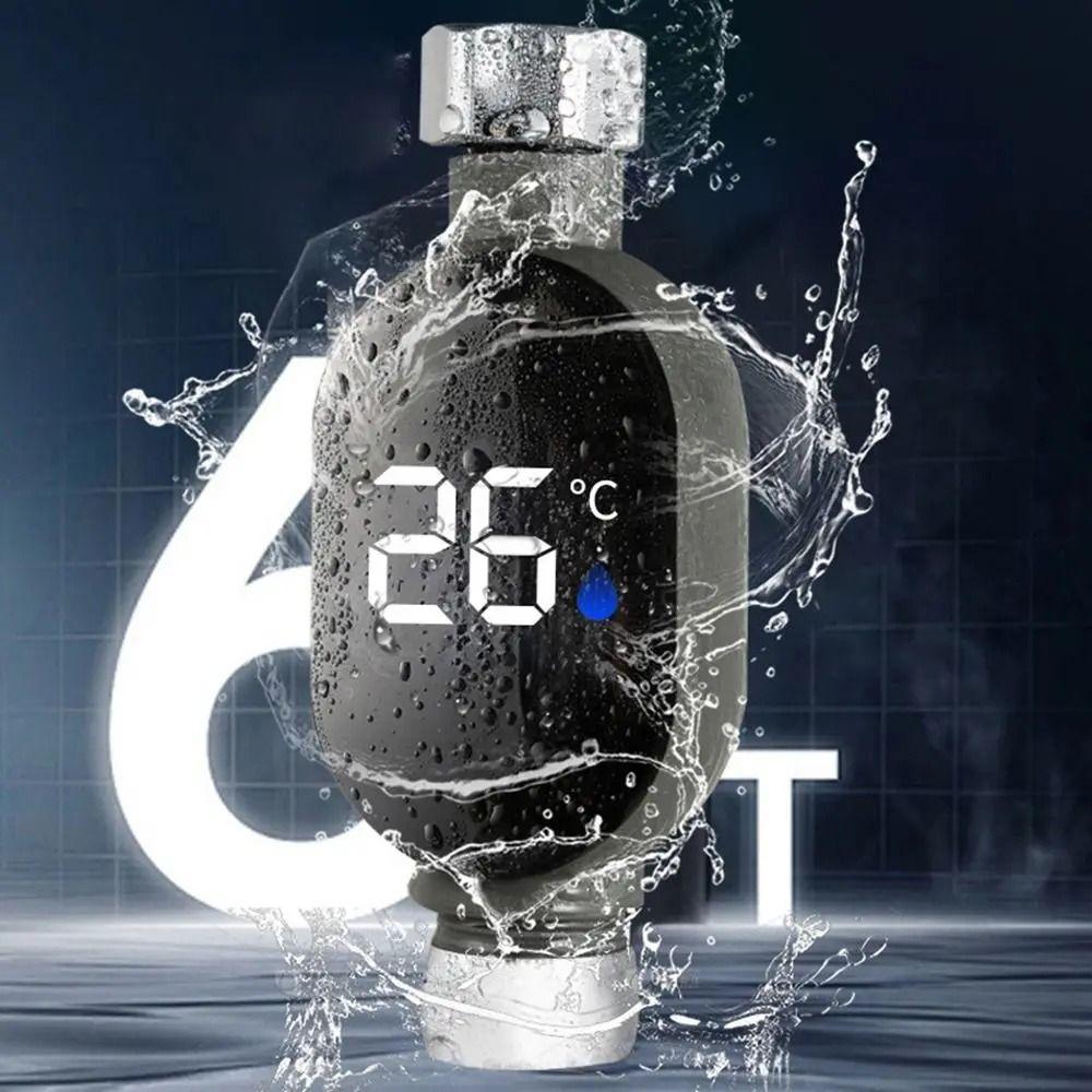 Stainless-Steel Water Temperature Gauge Waterproof Shower Thermometer  Safe Bathing