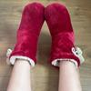 Womens Fluffy Slippers Christmas Winter Floor Shoes Indoor Home Fur Plush Anti Skid Non Slip Soft Warm Female Boots 2024 New