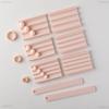 4-20mm Soft Ceramic Round Ball Rolling Mold Kit with Measuring Thickness Ruler Handmade DIY Jewelry Earring Polymer Clay Mould