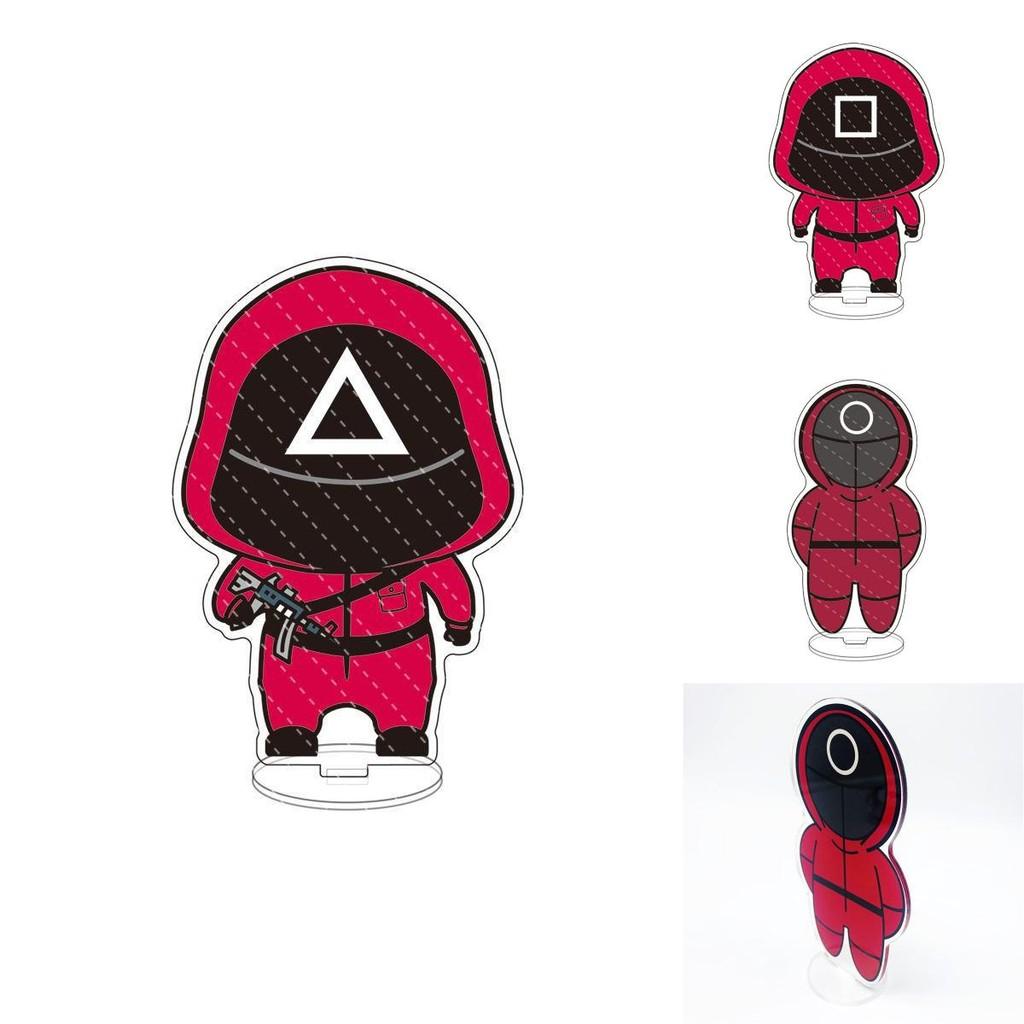 Stunning Squid Game Red Guard Worker Staff Acrylic Stand For Home Decor