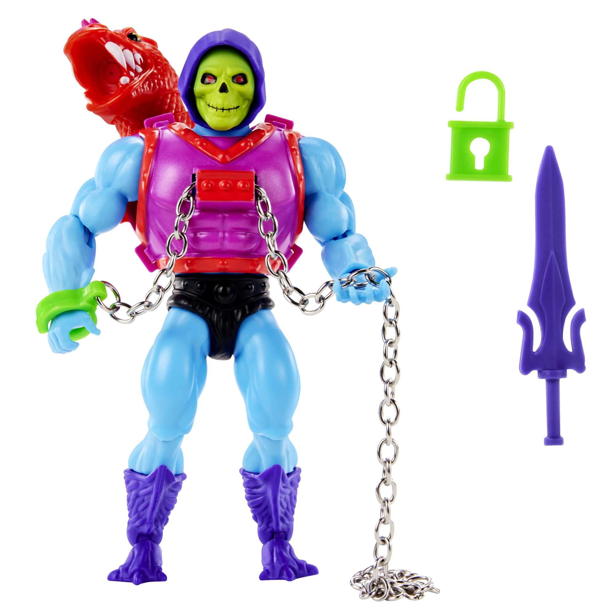 Фигурка-экшен Masters of the Universe Origins Deluxe Дракон-Взрыв Скелетор с аксессуарами, 5,5 дюйма, Motsu Collective, HKM88