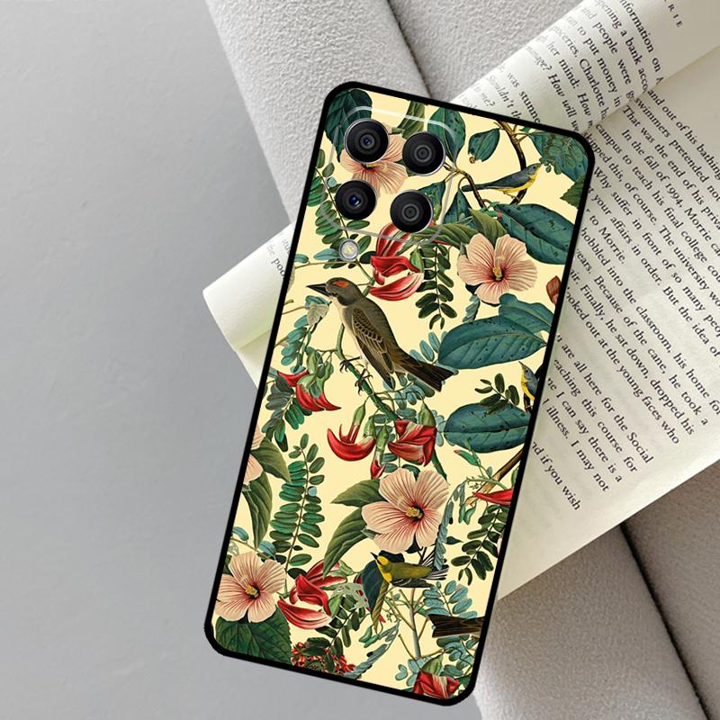 

Garden Birds Vintage Tropical FLORAL For Samsung Galaxy M06 M16 M12 M55 M15 M35 M14 M34 M54 M11 M21 M31 M13 M33 M53 M32 M52 Case Samsung M34 5G