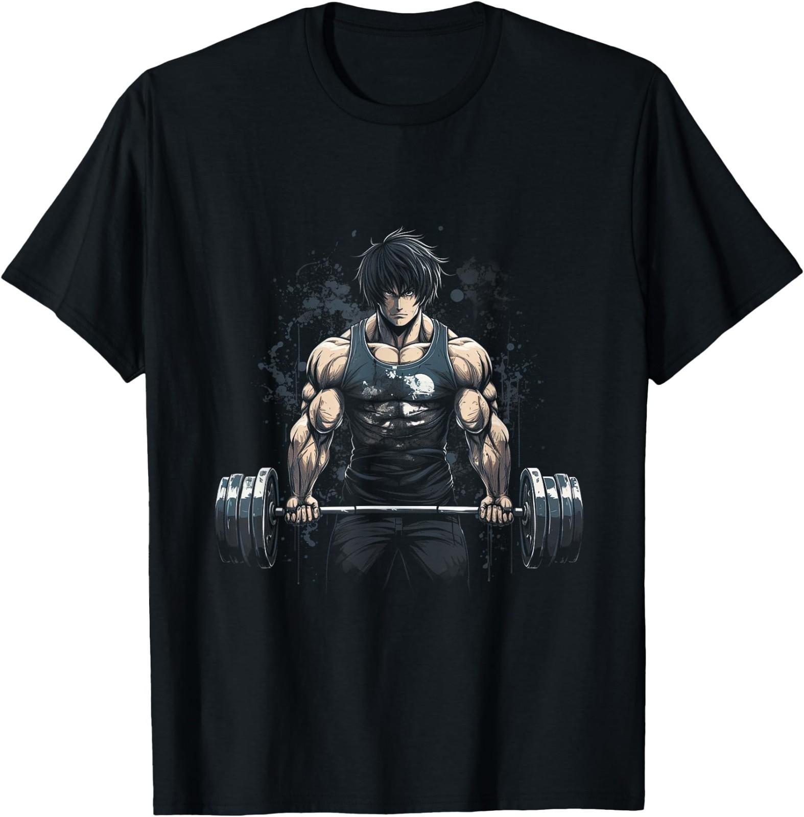 Anime Young Deadlift Fitness Motivation Strenght T- Unisex T-Shirt M