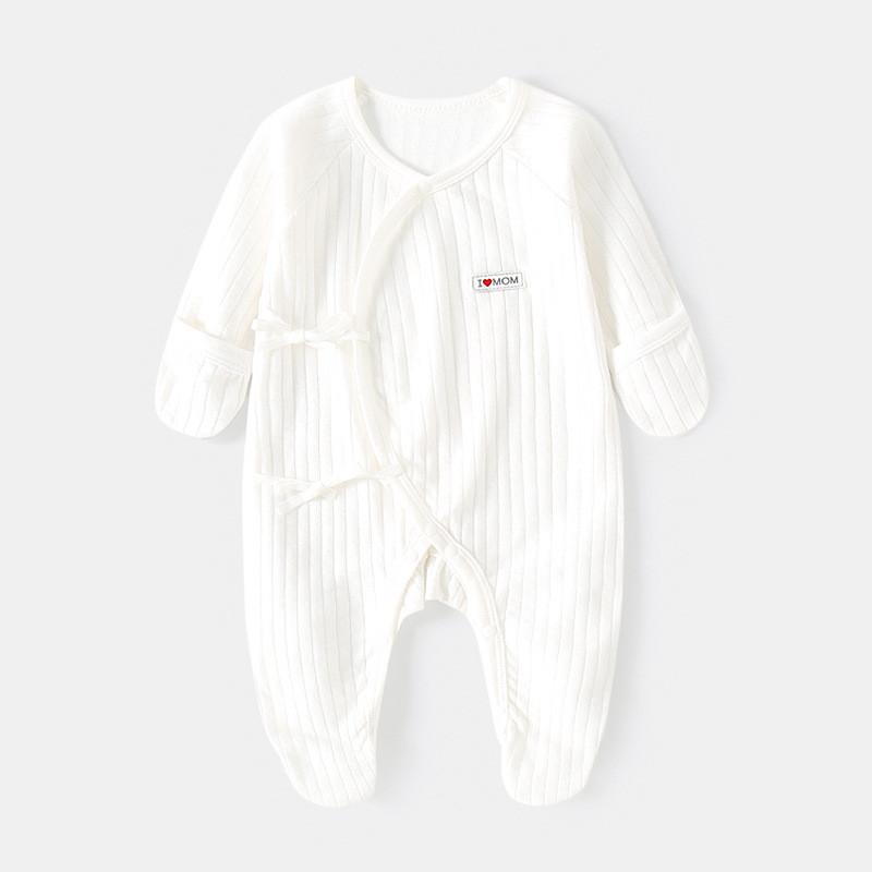 Apple Bear Cloud Print Baby Cotton Romper Suit For Newborns And Infants