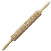 Christmas Decoration Baking Pastry Tool New Year Dough Stick Embossing Roll Pin Laser Wooden Christmas Rolling Pin