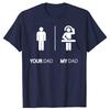 My Dad Is A DJ Funny Disk Jockey DJ T Shirts Short Sleeve Birthday Gifts Mens Clothing Fashion Casual Loose Oversized T Shirt