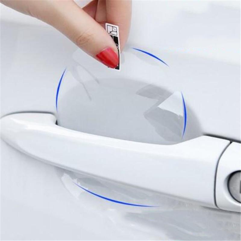 4pcs/Lot Car Handle Protection Sticker For Benz A B C E S G GLE GLC CL CLK CLS GL GLK R SL SLK Class W211 W221 W220 W163 W164 W2