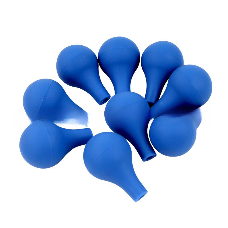 Blaue Pipette mit Saugnapf und Kugeltropfer aus Silikonkautschuk für den Laborgebrauch mit Skala, in Großmengen erhältlich