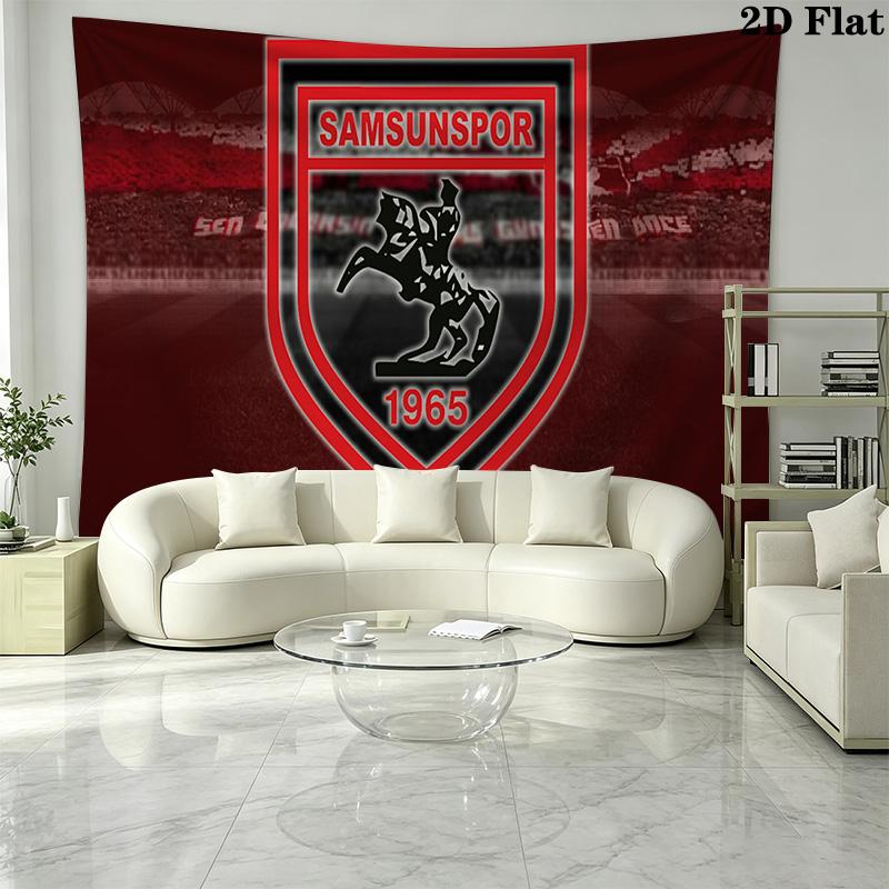 Samsunspor Wall Tapestry Aesthetic Wall Hanging Printed Fabric Blanket Decorative Tapestries for Bedroom Living Room Home Decor