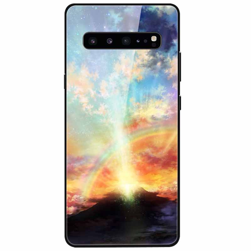 Tempered Glass Case For Samsung S10 / S 10 Plus / S10e Cover Luxury Hard Back Covers for Samsung Galaxy S10Plus S 10e Coque Cool