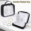 Large Capacity Clear PVC Jewelry Organizer Dust-proof Sealed Necklace Ring Packing Bag with Zipper Earring Holder For Home