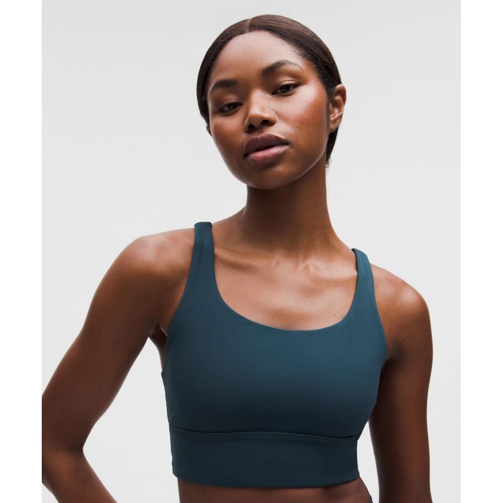 Lululemon Energy Longline Bra  MeDium Support  B D Cups inDochine Blue