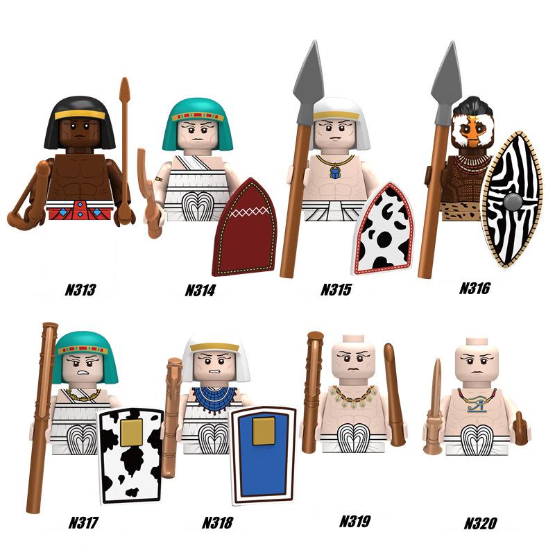 11 buc Cavaler Teutonic Medieval Blocuri de construcții Egiptul Antic Soldat Figura Castel Militar Armă Accesorii Cărămizi Jucărie Copil Cadou N321