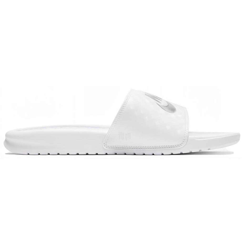 Nike Benassi Jdi White Silver Womens 343881-102