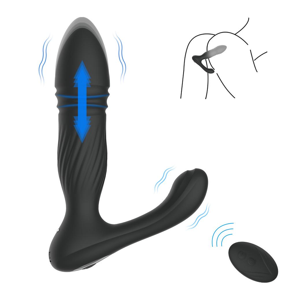 Thrusting Prostate Massager Massage Anal Dildo Oral Licking But Plug Pussy Silicone Intimate Toys For Couples Large Sex Tools For Men