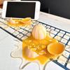 Funny Crushed Broken Egg Desk Cell Phone Holder Creative Parody Prank Stress Relief Toys Stand Home Ornament Decoration Props