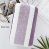 Bath Towel Wrapped In Thick and Enlarged Absorbent Face Wash, Home Wide Striped Coral Fleece Towel Set