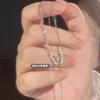 Super Fee Blitz Diamant Schmetterling Halskette Damen Leichter Luxus Nische High-End Schlüsselbein Kette Süß und Glänzend Mode Temperament Halskette