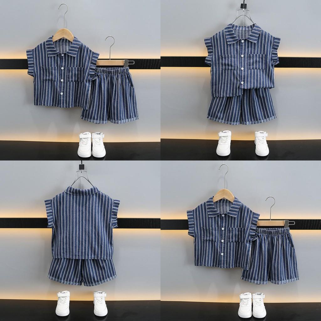 Trendy Summer Boys Sleeveless Outfit 2024 Stylish Two Piece Set For Ages 3 To 4