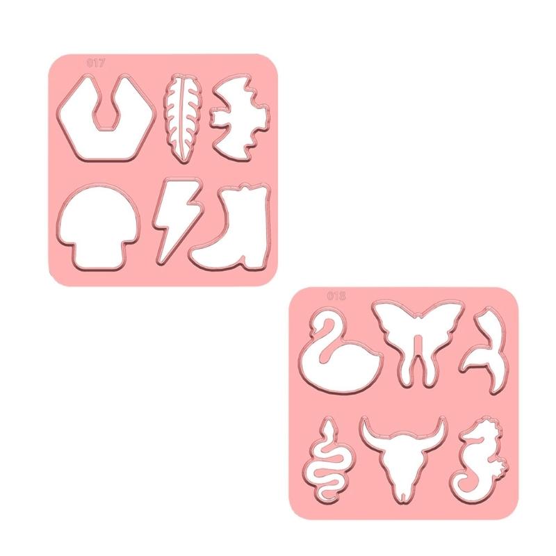 Polymer Cutters DIY Manufacturing Plastic Earrings Clay Cutters Soft Ceramics Mold Adorable Mini Jewelry Clay Cutters