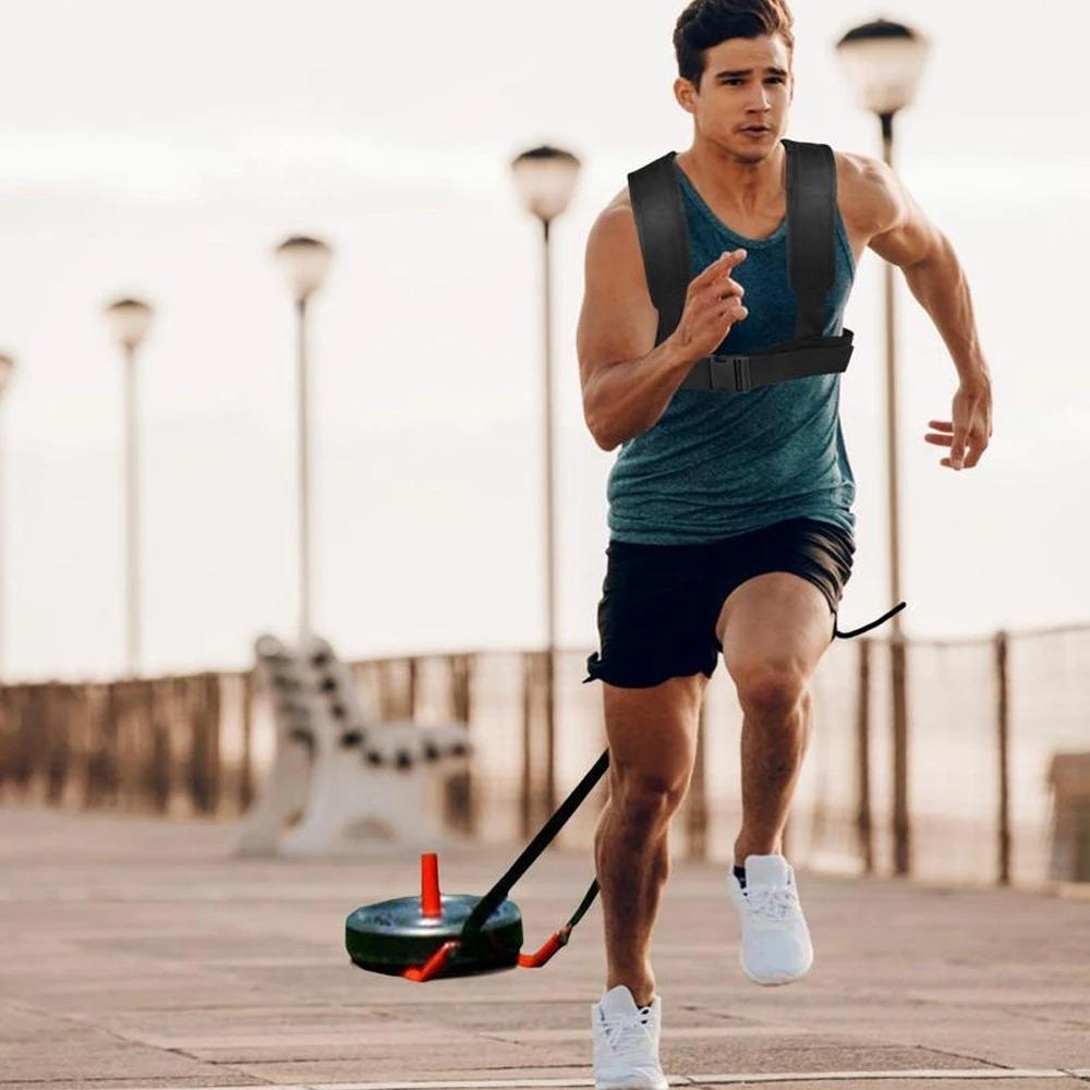 Load Carrier Fitness Equipment Shoulder Harness Weight Training Workout Strap  Pull Sled