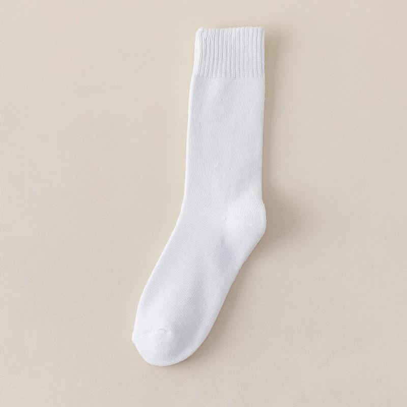 Female Autumn and Winter Thickened Plush Ring Warm Towel Bottom Long Leg Socks