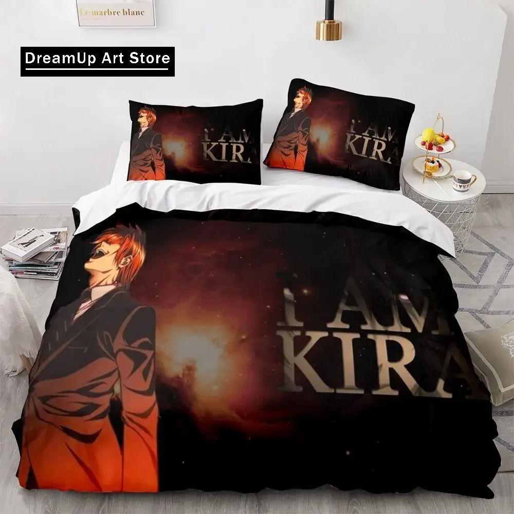 3D Print Anime Death Note Bedding Set Single Twin Full Queen King Size Bed Set Adult Kids Bedroom Duvet Cover Sets Home Textiles