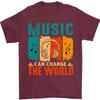 Music Can Change the World Mens T-Shirt 100% Cotton