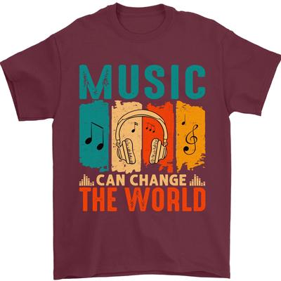 Music Can Change the World Mens T-Shirt 100% Cotton