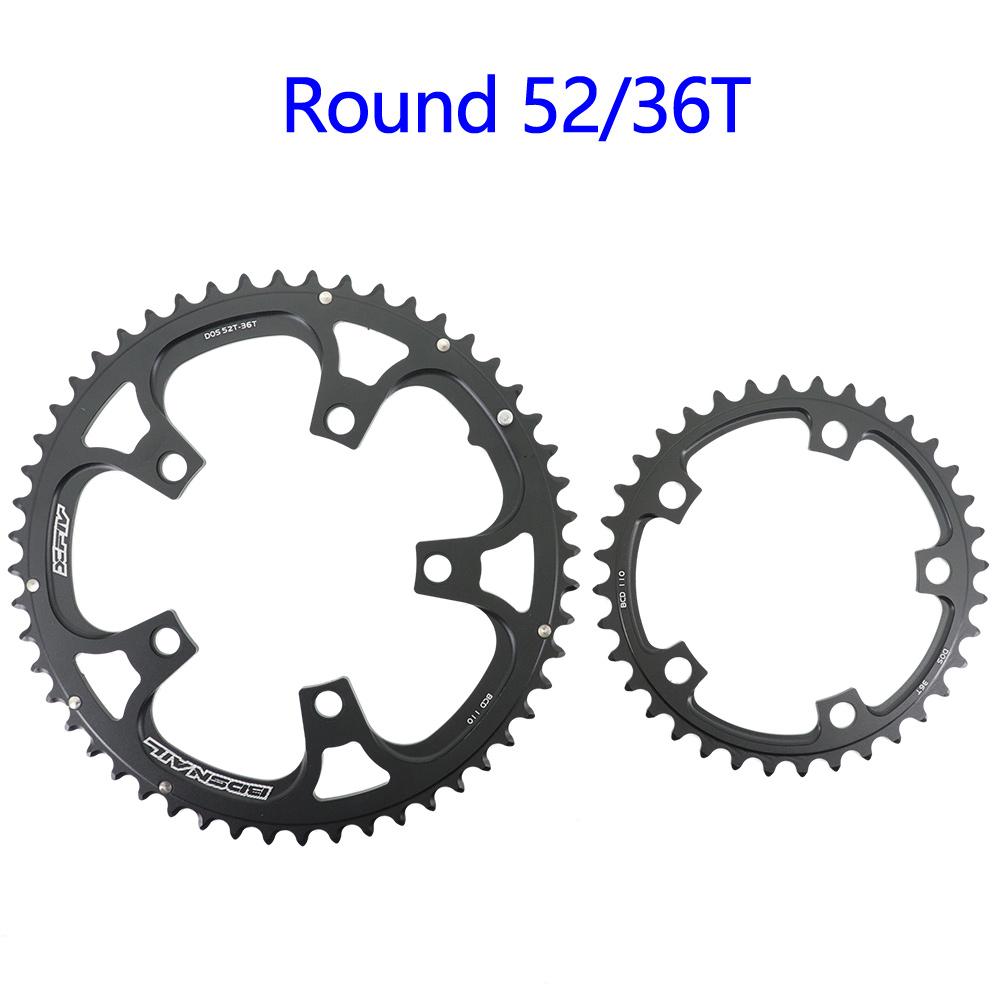 Fovno 12s Double Chainring 110bcd Road Bike Gravel Round 2x 54 50t 35t 34t 52t 36t 53t 39t for Sram S350 S900 Deckas for Shimano