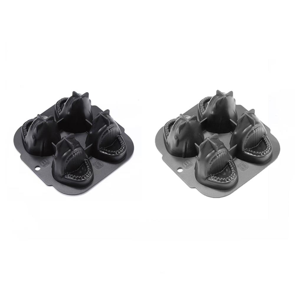 

2pcs 3D Sharks Ice Cube Mold Food Grade Silicone Ice Cube Maker Ice Cube Tray Cocktail 2Pcs