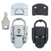 1 Set Cataramă cu Zăvor Metalică cu/fără Cheie Argintiu/Negru Cataramă de Siguranță pentru Cutie de Aviație Dulap Cutie de Scule Cutie Dulap 69*34mm