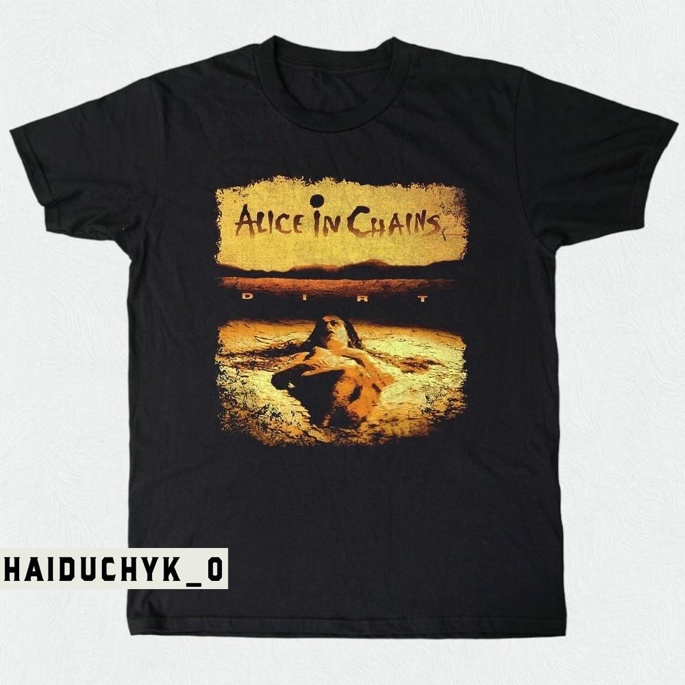 

Alice In Chains Dirt Album retro 90s Unisex Black T-shirt Size S-5XL Unisex T-Shirt M