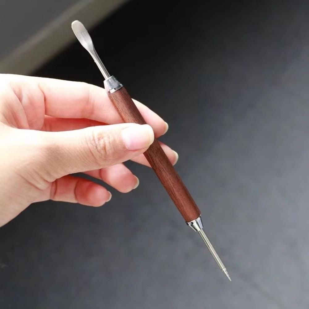 Wooden Handle Coffee Latte Art Pen Latte Pull Flower Needle Coffee Pull Modeling Tool Barista Tool Multifunctional