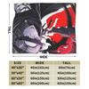 Eito HUNDRED LINE Knitted Blankets Flannel Last Defense Academy Lightweight Throw Blankets for Outdoor Travel Bedspread