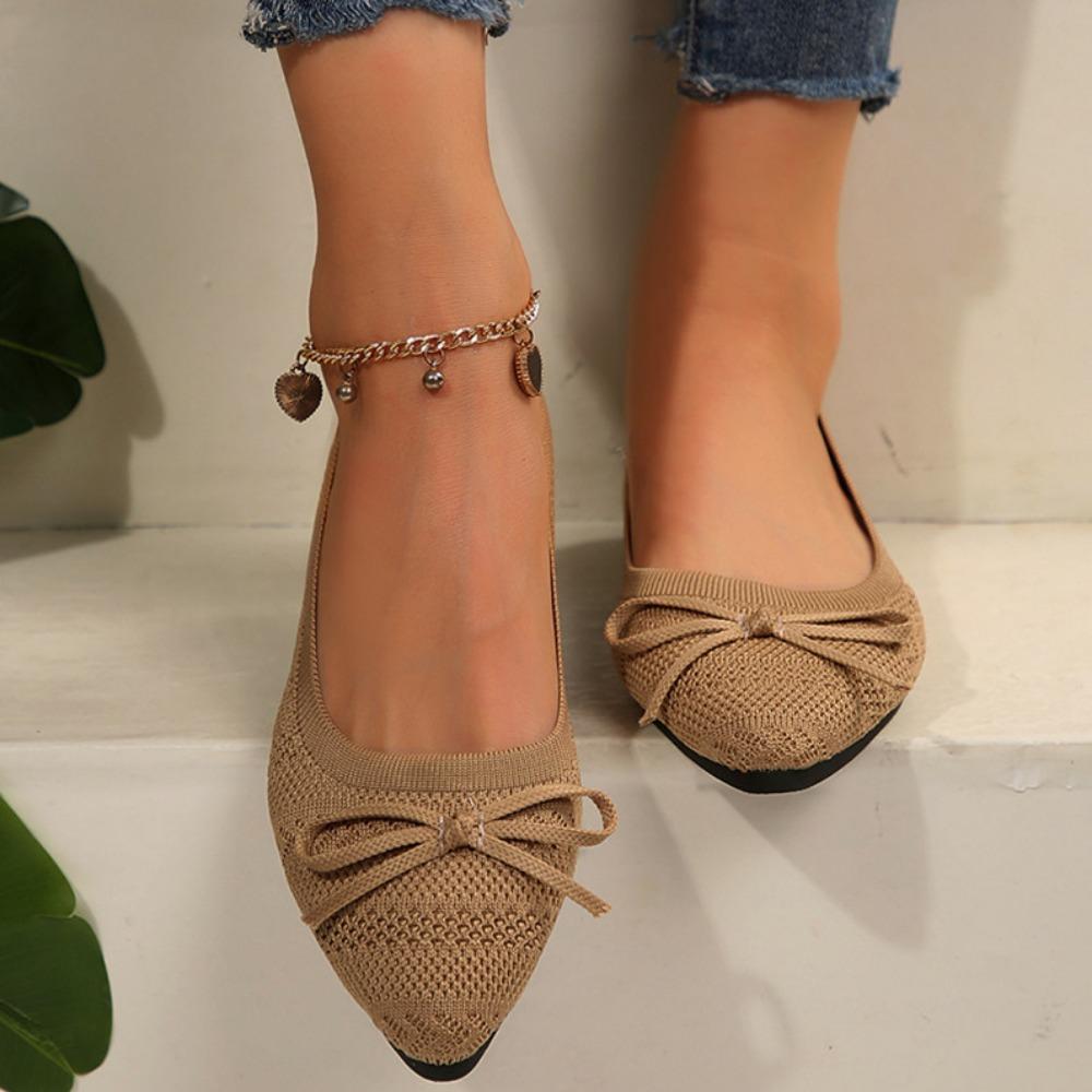Summer 2026 New Style Pointed Toe Shallow Mouth Breathable Comfortable Casual Flats Shoes Wear-resistant Non-slip Loafers Women