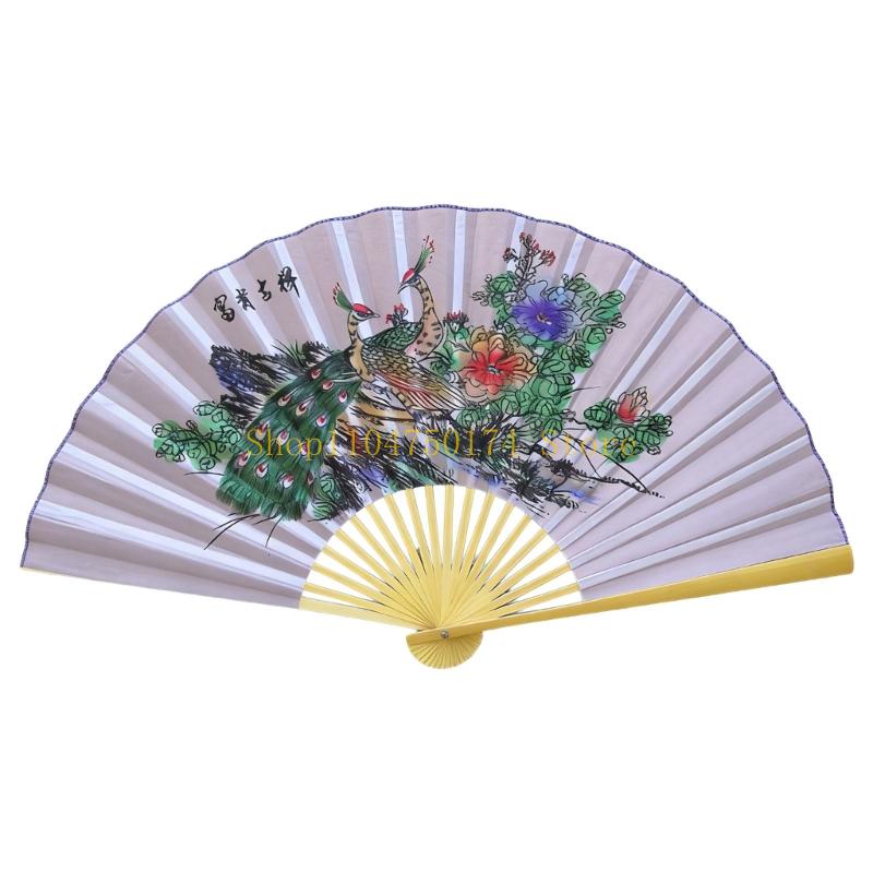Velký dekorační závěsný vějíř Tradiční skládací bambusový vějíř pro nástěnnou dekoraci nejlepší prodej