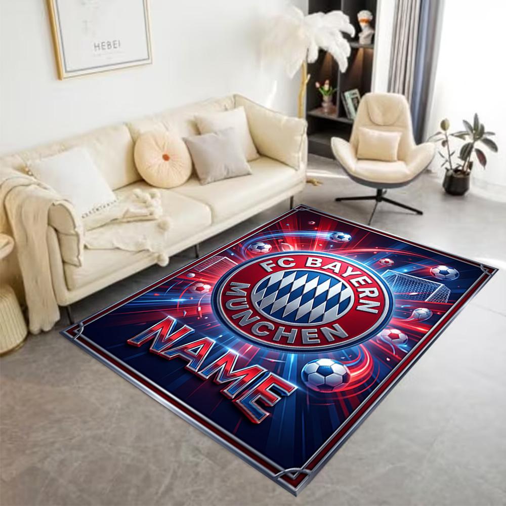 Bayern Munich Fan Gear Floor Mat Suitable for Kitchen Bedrooms Balcony Game Room Anti-slip Rug Office Home Decor Perfect Birthday/Christmas Gift Idea